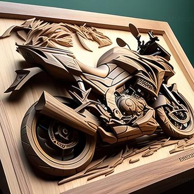 3D модель Kawasaki Versys 1000 (STL)